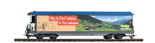 Bemo 2288162 - H0m - Schiebewandwagen Haikqq-uy 5162 Volg (Vrin) hellrot, RhB, Ep. VI